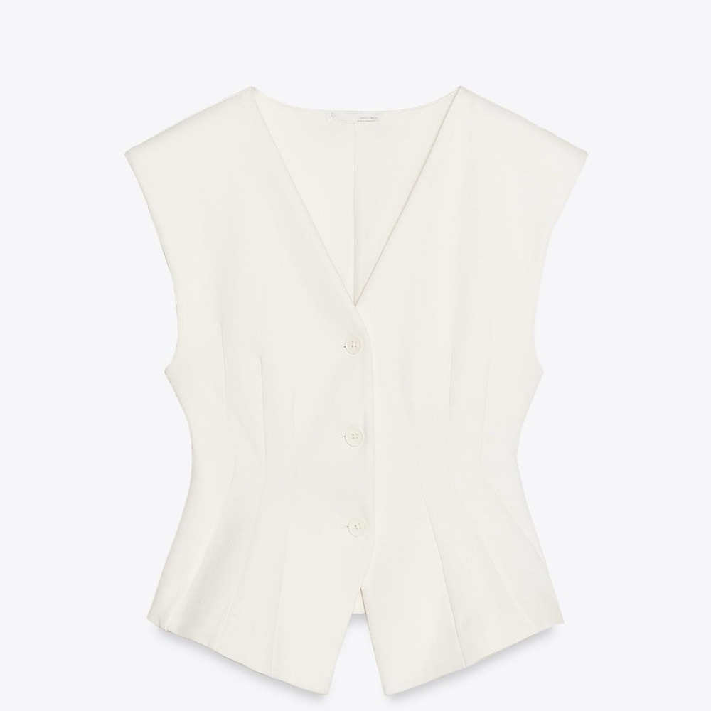 Zara Interlock Knit Vest Top